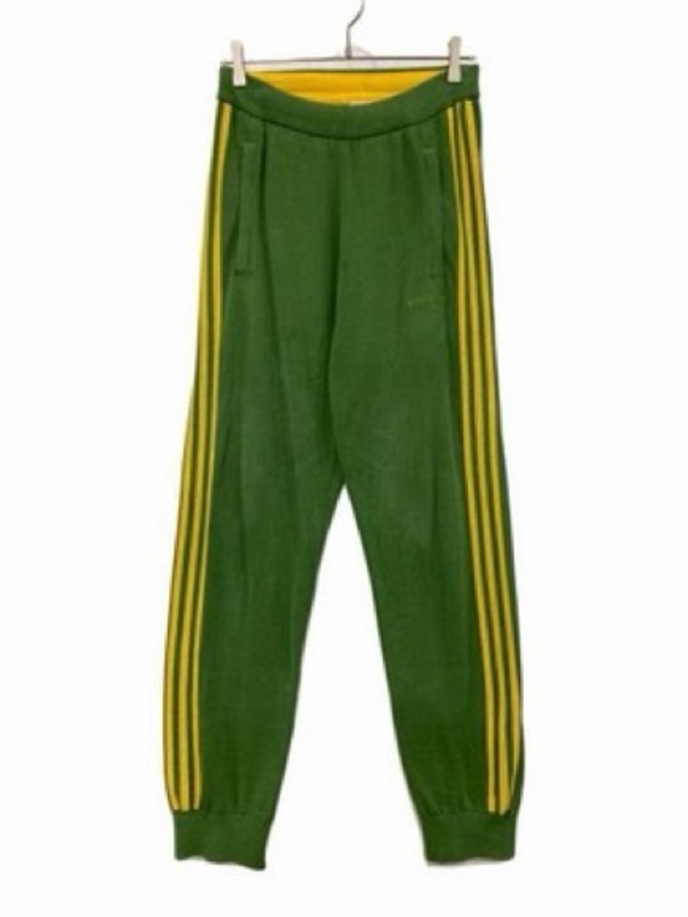 Adidas Green and Yellow wales bonner Track Joggers
